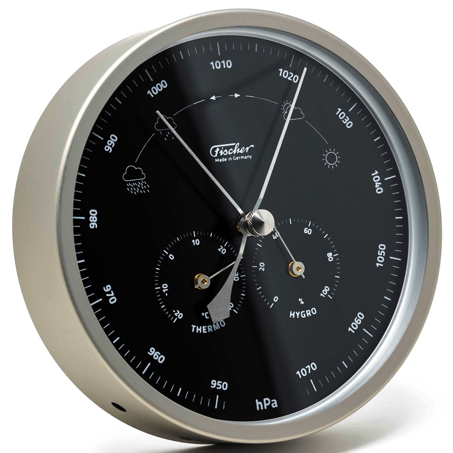 Modern Indoor & Outdoor Weatherstation- 3 in 1 - Hygrometer + Barometer + Thermometer