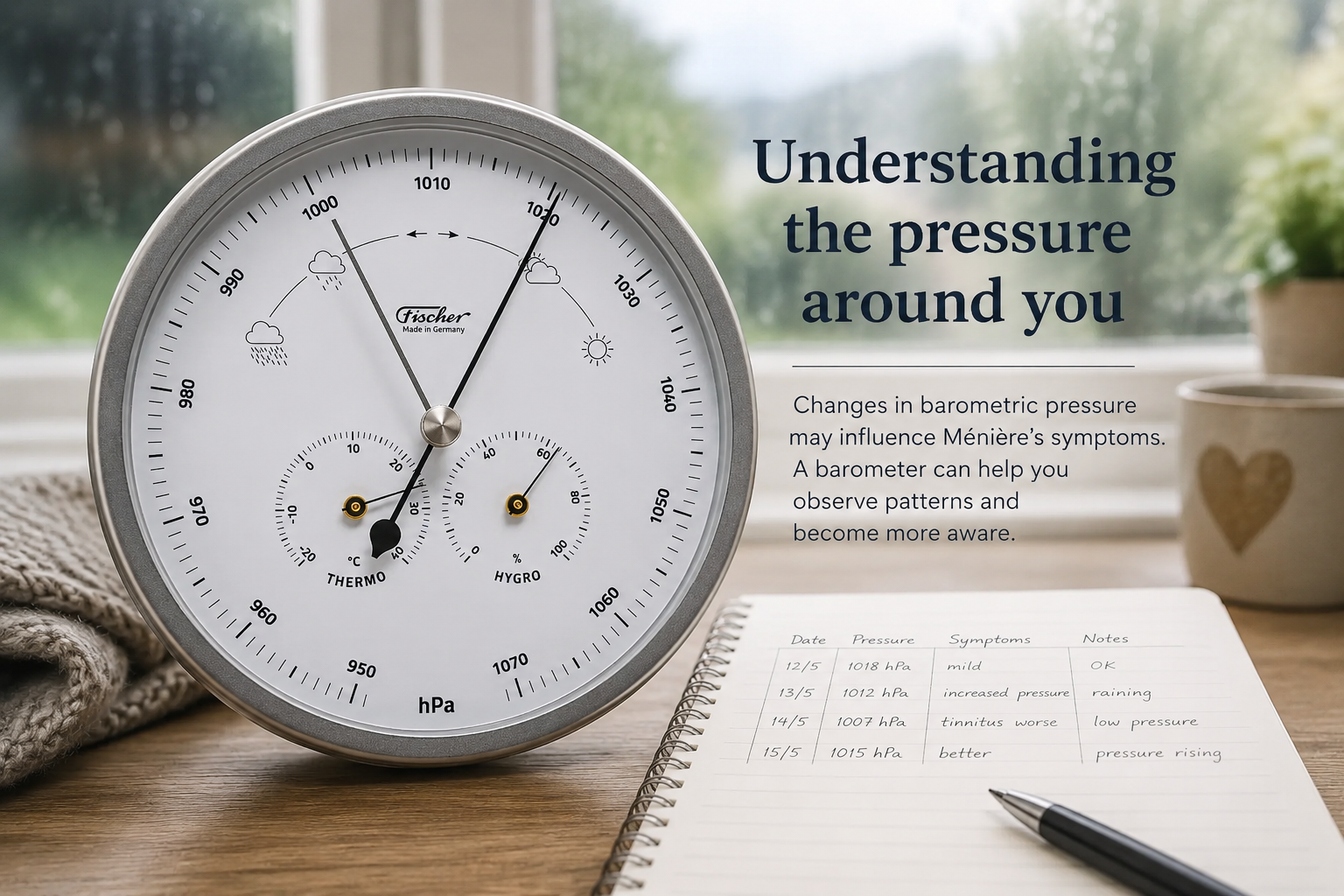 Ménière’s Disease and Barometric Pressure: Can a Barometer Help You Understand Your Symptoms?