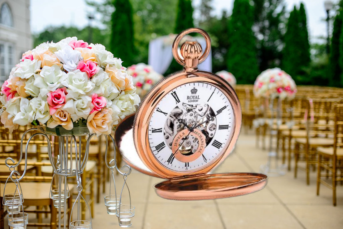Rose Gold Pocket Watch