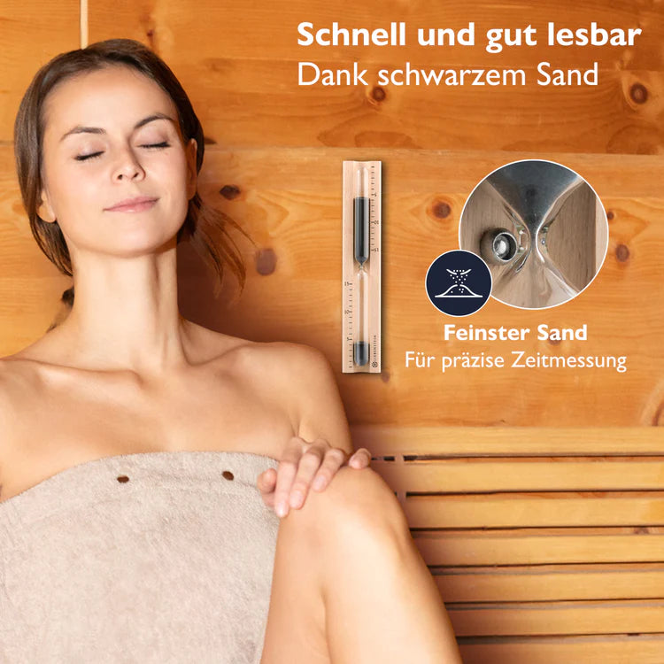 Sauna Hourglass – 15 Minute Beechwood Timer