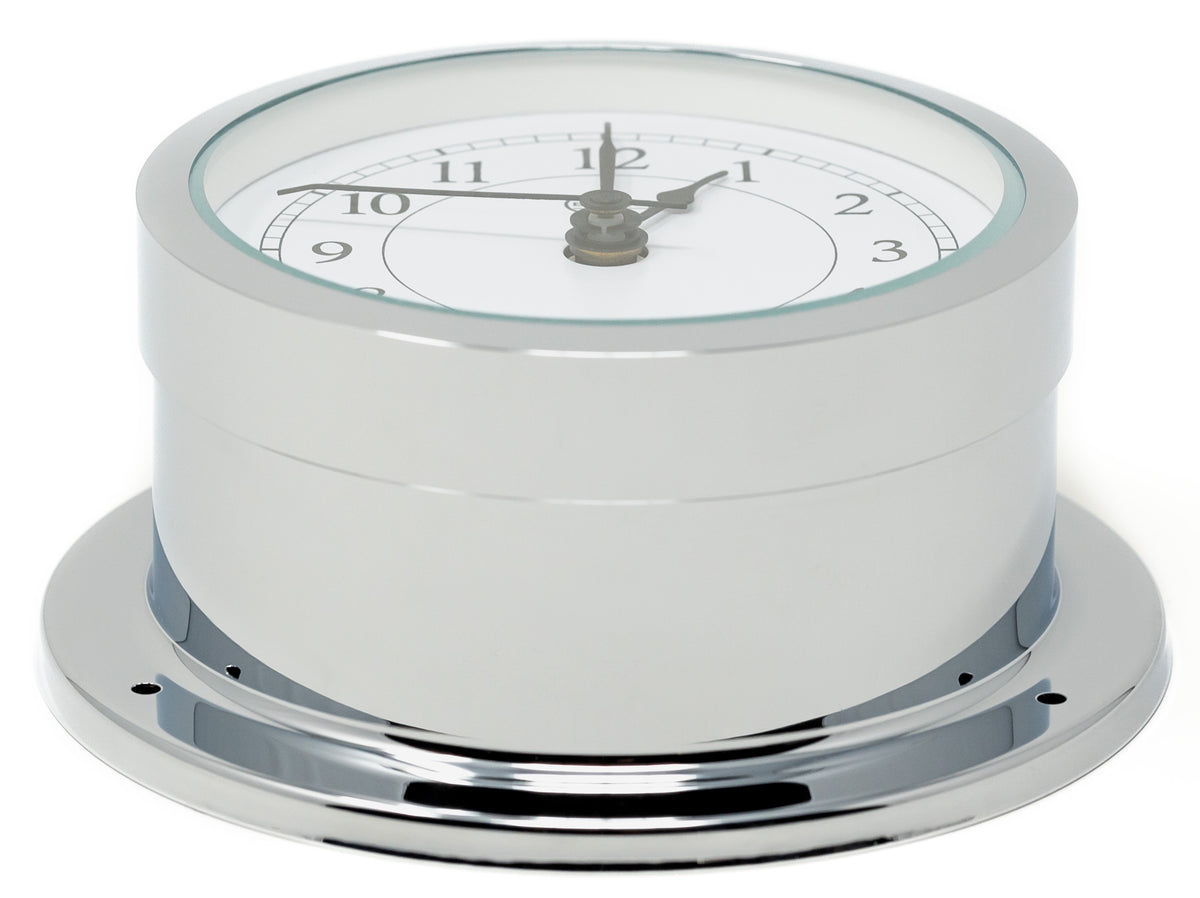 Barigo Star Quartz Clock 1187CR – Chrome | 110mm | German Made