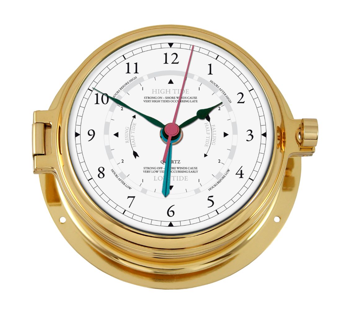 Marine Brass Tide Clock