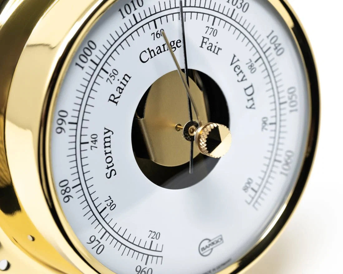Barigo Tempo Barometer 183MS – Polished Brass | 110mm | Made in Germany