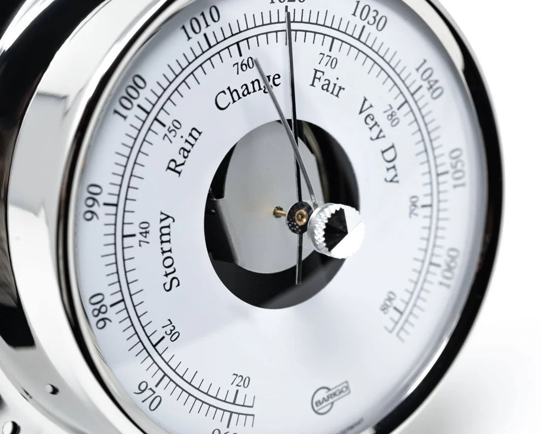 Barigo Tempo Barometer 183RFPO – Polished Stainless Steel | 110mm | Made in Germany