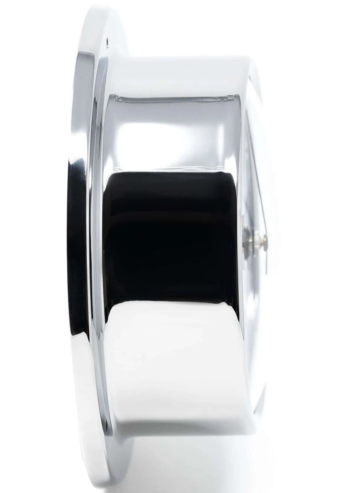 Barigo Tempo Quartz Clock 683RFPO – Polished Stainless Steel | Roman Numerals | 110mm | Made in Germany
