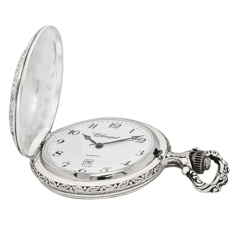 Motorbike  Pewter Antique Swiss Quartz Pocket Watch