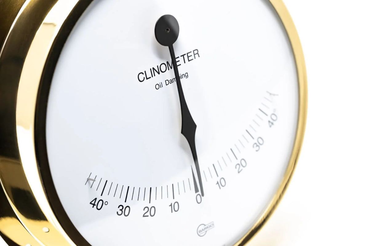 Barigo Viking Clinometer 911MS 155mm Polished Brass | Made in Germany