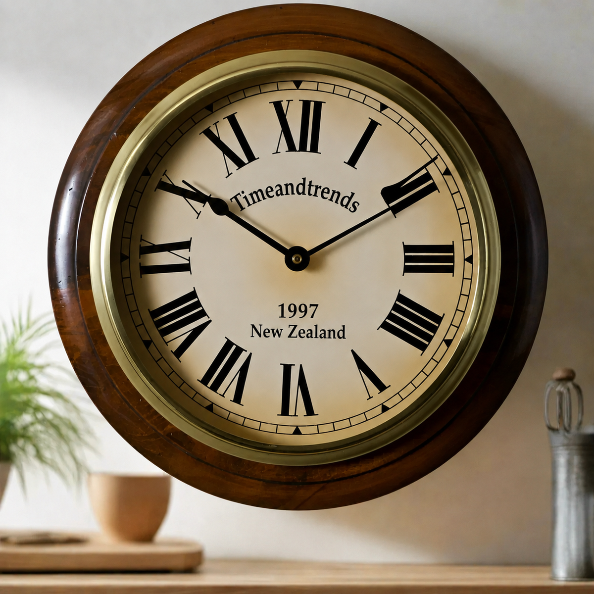 Handcrafted Post Office Clock (Large size) – NZ Made with Timeless Style