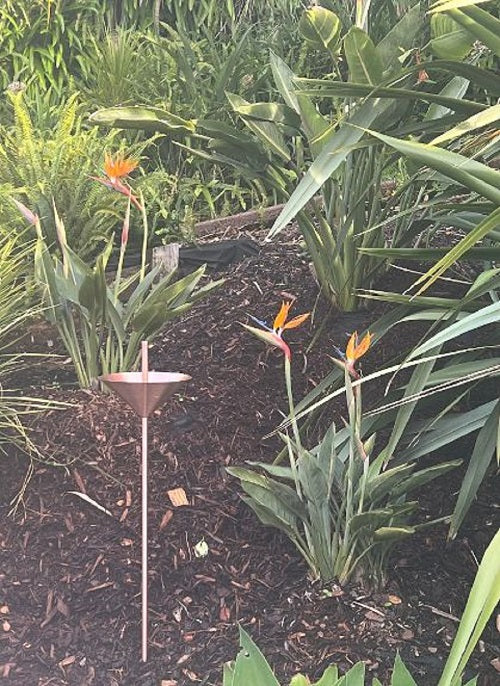 Rain Gauge made in copper made in Germany
