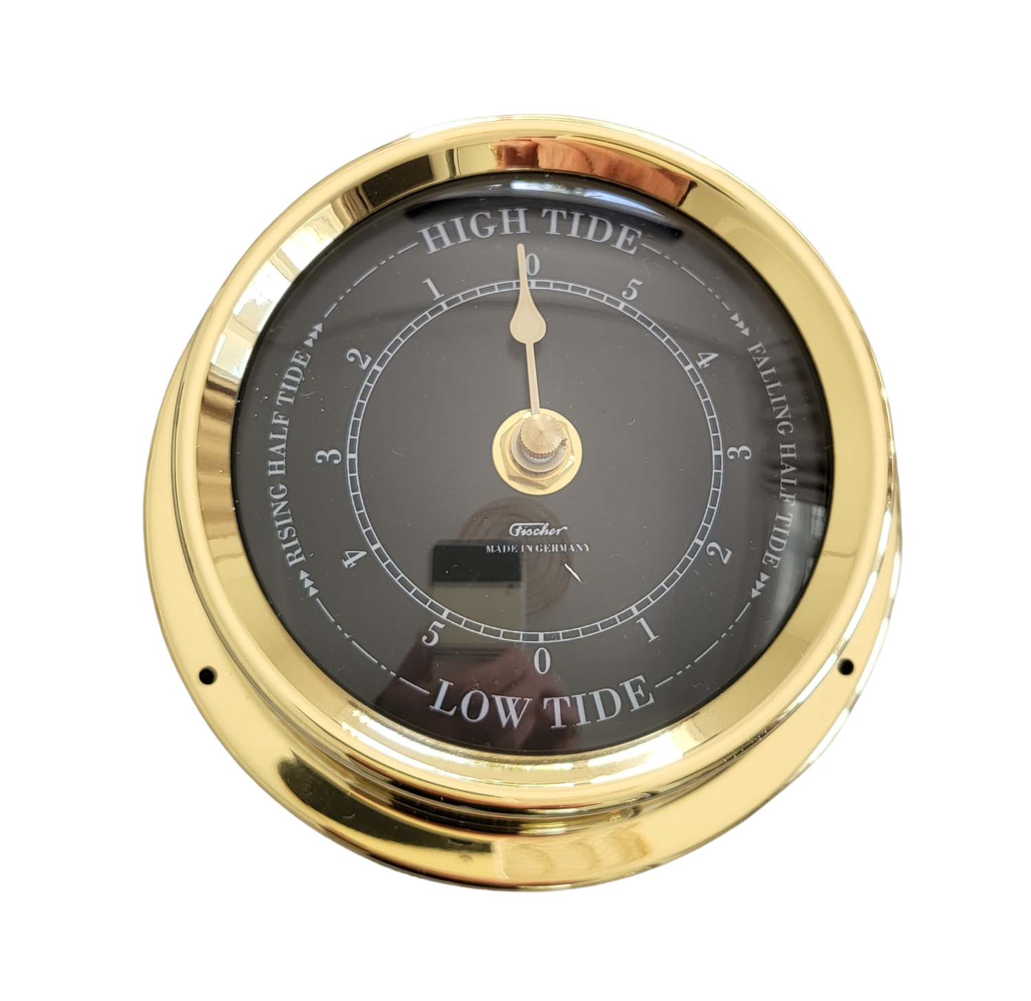 Thor Instruments Barometer Polished Brass & Black Dial - Barometer - Tide - Temp-Hygro- Combo ...