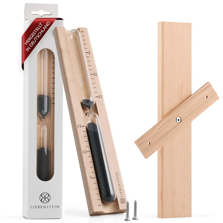 Sauna Hourglass – 15 Minute Beechwood Timer