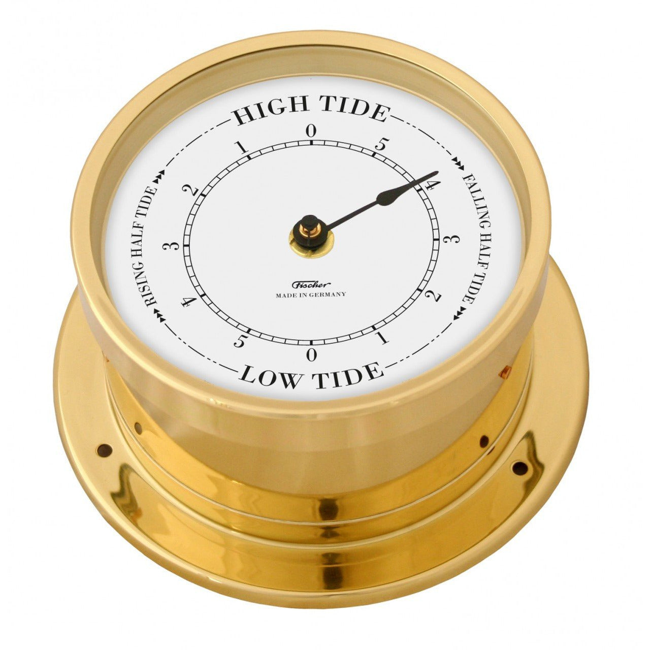 Automatic Tide Clock Fischer German made Brass Marine Tide Clock - Time & Trends