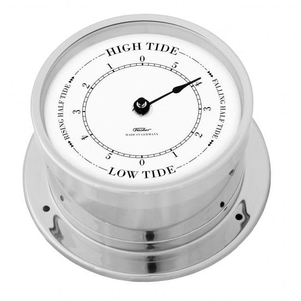 Nautical Polished Chrome  Precision Tide Clock