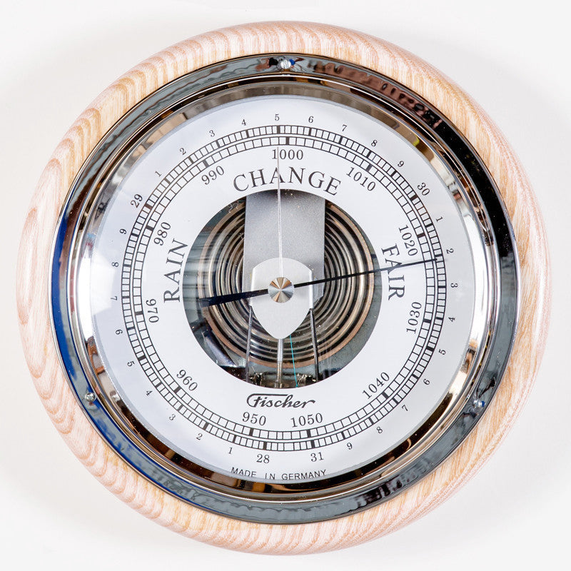Popular Ash &amp; Chrome 170mm German Barometer