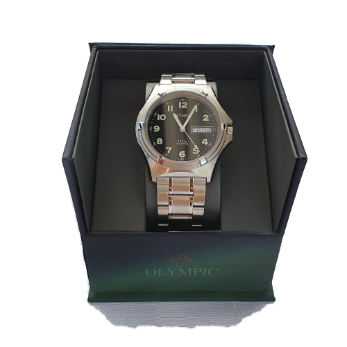 Mens Olympic Work Watch - Black- Engineered for Endurance