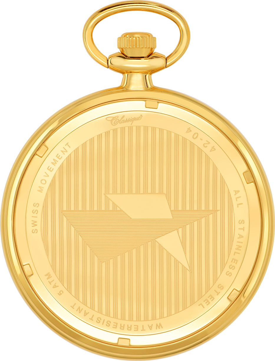 Gold Plated Open Dial Pocket Watch – Elegant Design with Classic Charm