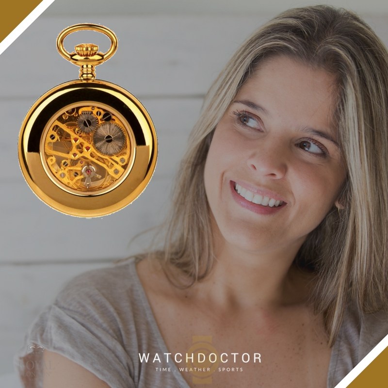 Unisex  Gold Pocket Watch