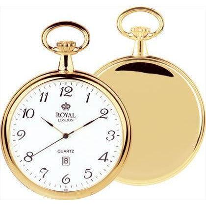Gold Quartz Pocket Watch royal london  90015-02