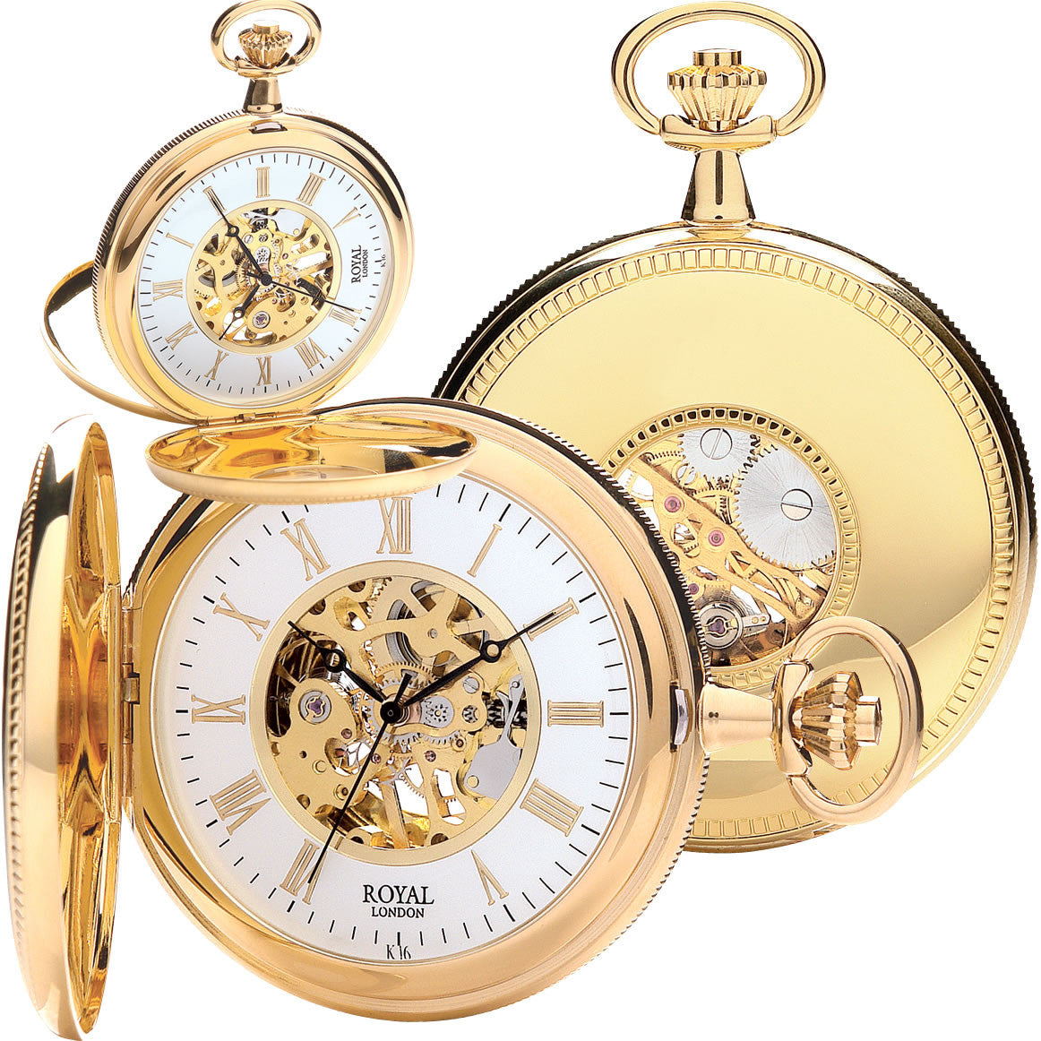 Gold  Mechanical Pocket Royal London Watch 90029.02