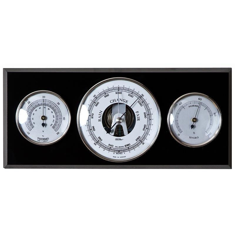 Black and Chrome Weatherstation 9103S-06