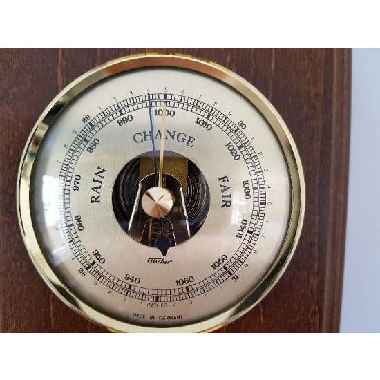 Fischer: 7894, weather station, barometer combined with thermometer and  hygrometer, for indoor use, for wall and table