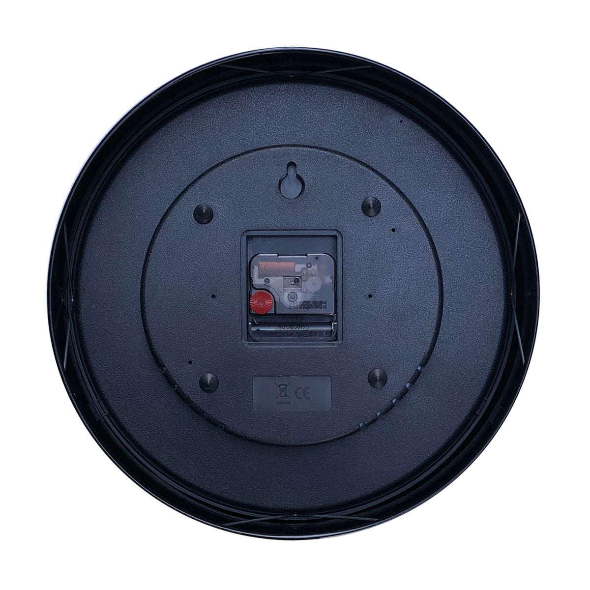 Cloudnola Factory Black Station Clock – Industrial Design with Baton Dial