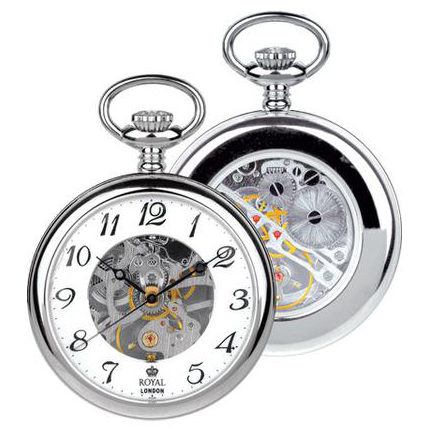 Unisex Silver Pocket Watch 90002.01