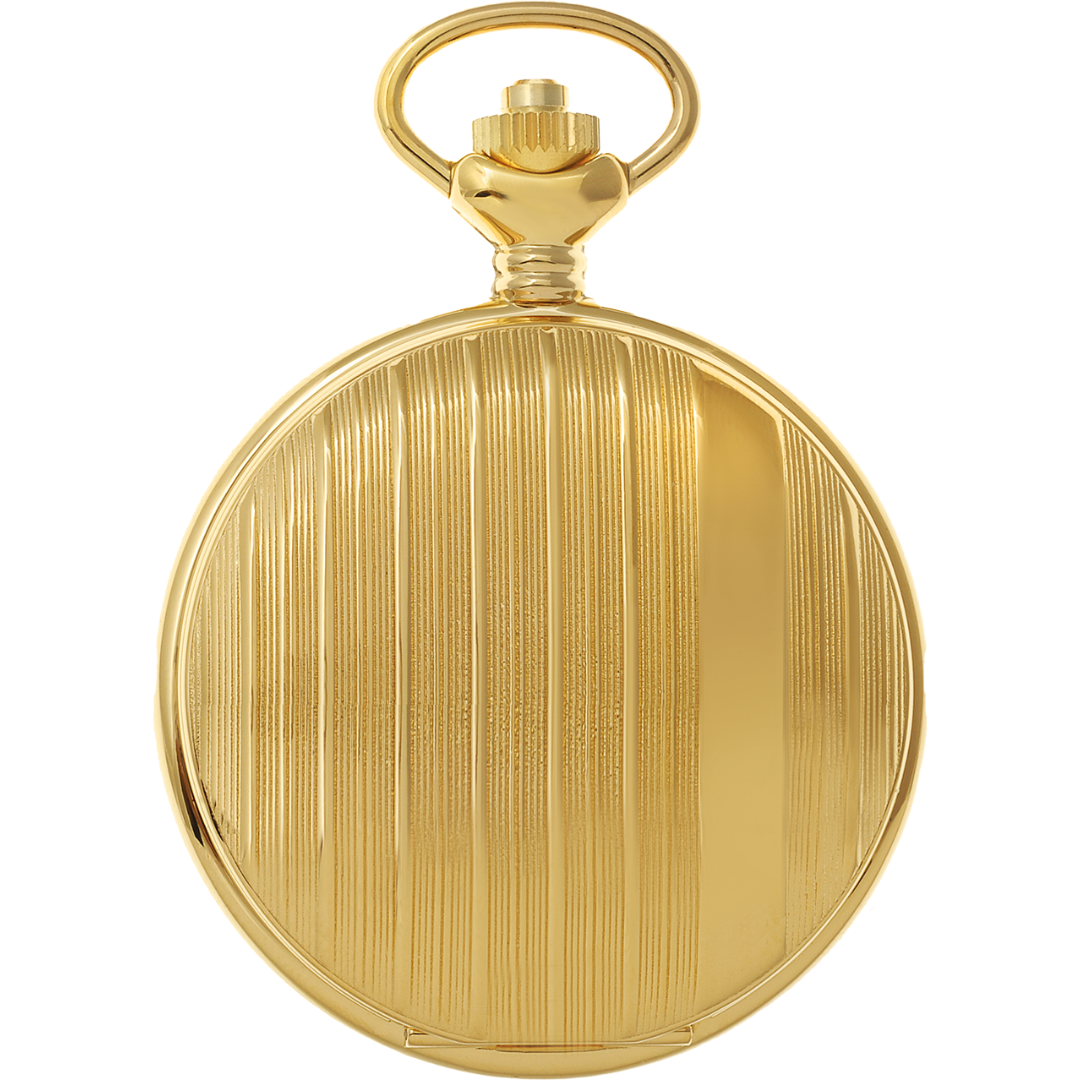 Gold Plated Swiss Quartz Pocket Watch