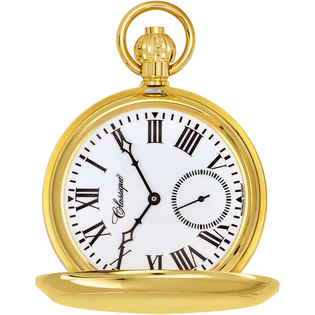 Gold Mechanical Pocket Watch