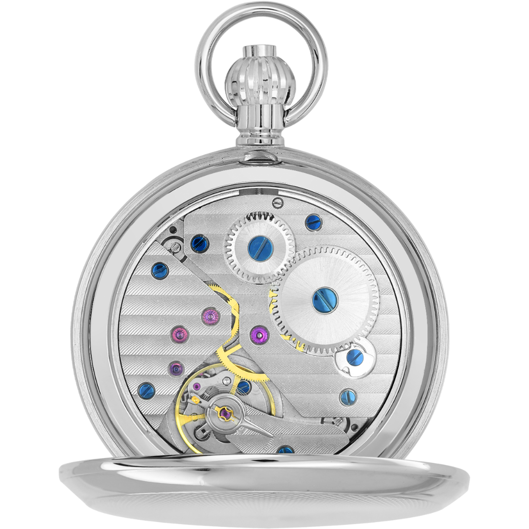 Stainless Mechanical Pocket Watch