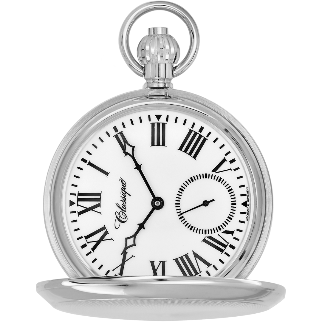 Stainless Mechanical  Pocket Watch