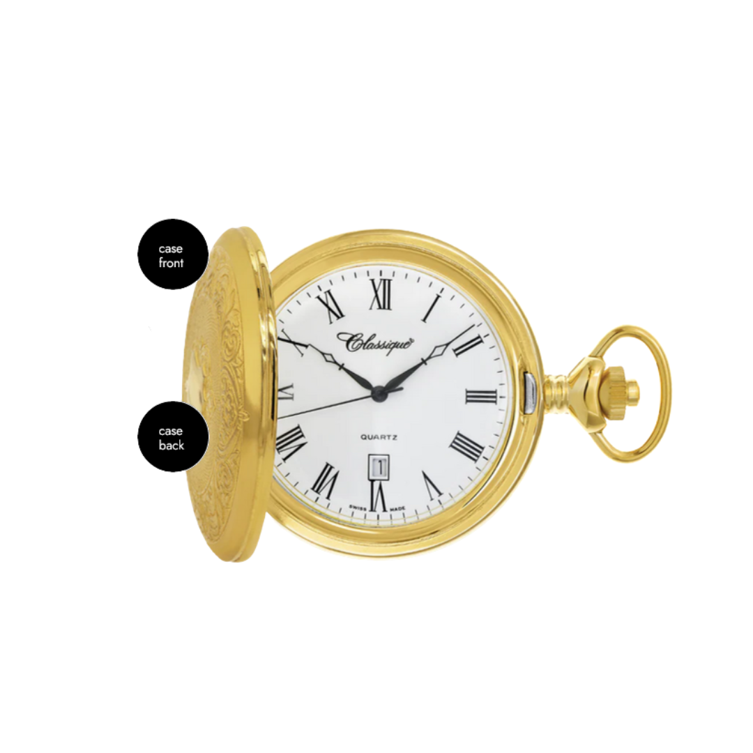 Elegant Gent’s Gold Plated Pocket Watch – Premium Vintage Style