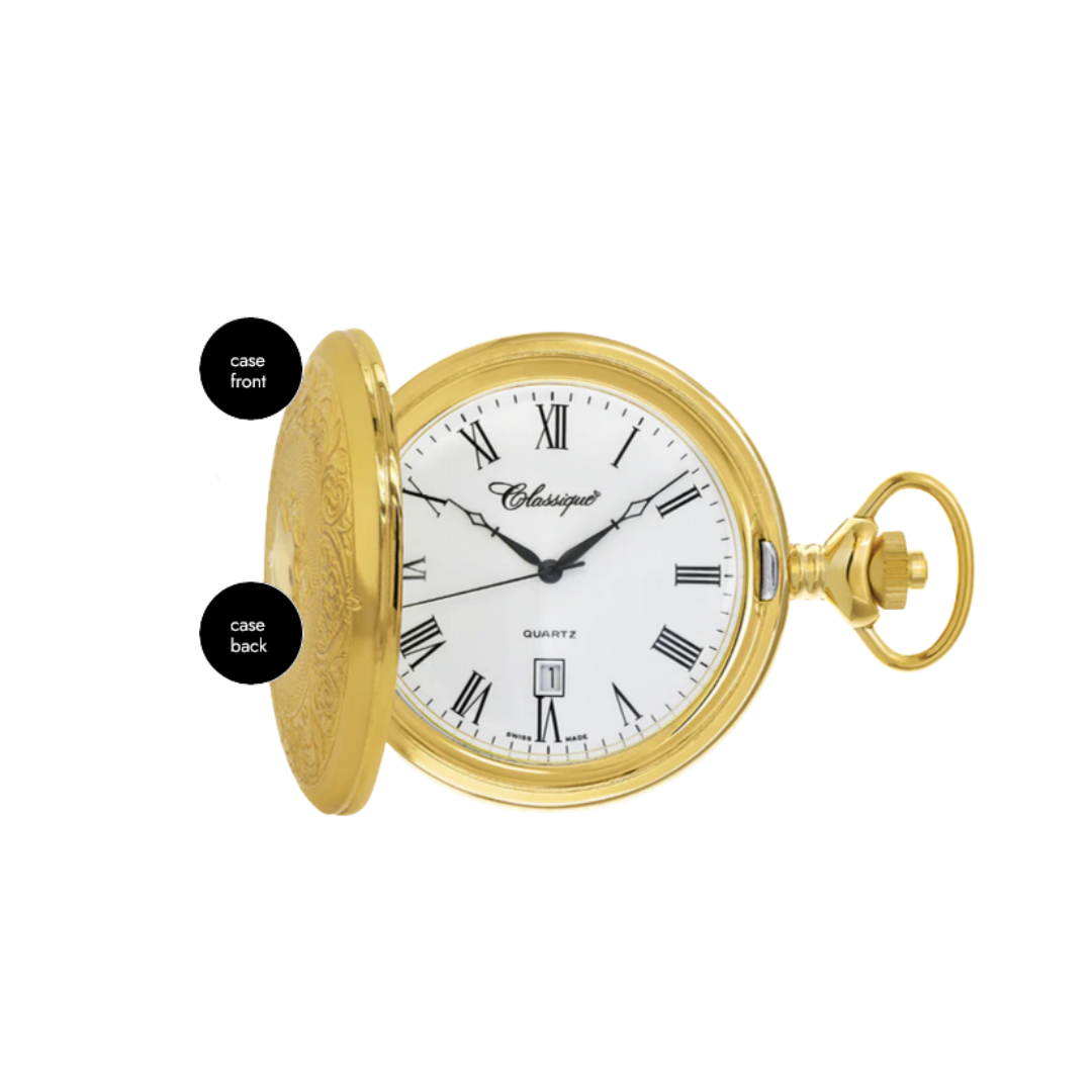 Gents Gold Plated Pocket Watch