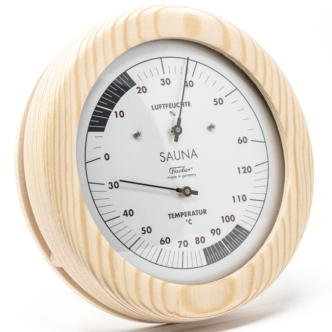 Sauna Thermometer &amp; Hygrometer 155mm