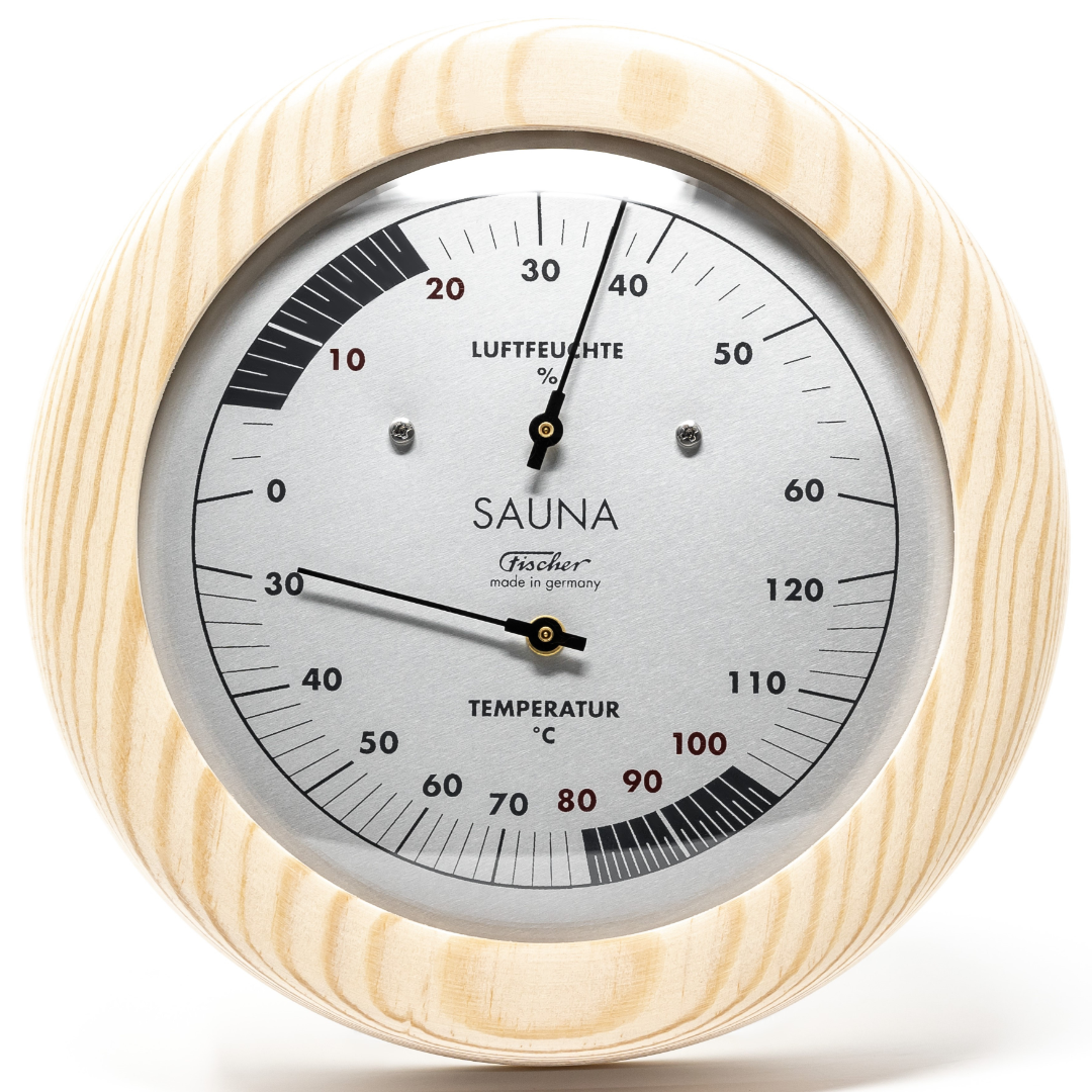 Sauna Thermometer &amp; Hygrometer 155mm