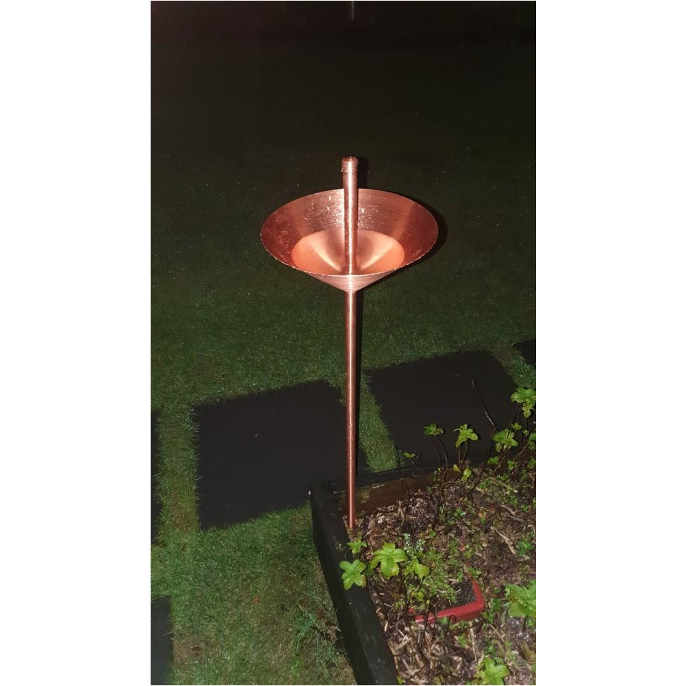 Rain Gauge made in copper made in Germany