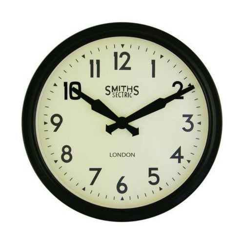 Smiths Black Retro Wall Clock
