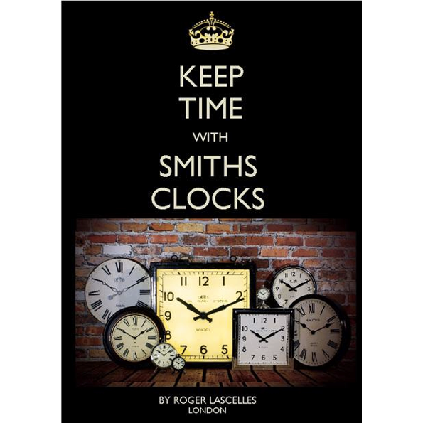 Smiths black Retro Wall Clock PL6044